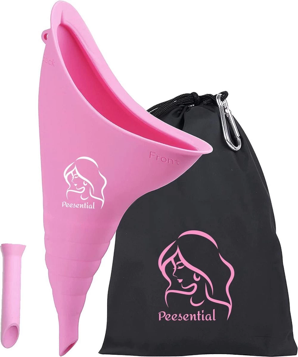 Peesential XL Plastuit Voor Vrouwen - Vrouwen Urinoir - Urine Fles - Urinaal - Herbruikbaar Plastuitje - Staand Plassen - Plaskoker Voor Festivals / Reizen / Kamperen - Incl. Hygiënisch Tasje En Extensie - Groot - Roze 3 Peesential XL Plastuit Voor Vrouwen - Vrouwen Urinoir - Urine Fles - Urinaal - Herbruikbaar Plastuitje - Staand Plassen - Plaskoker Voor Festivals / Reizen / Kamperen - Incl. Hygiënisch Tasje En Extensie - Groot - Roze