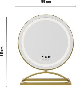 Marbor Make Up Spiegel Met LED Verlichting - Goud - Hollywood Mirror -Cosmetic Verkoop 1052x1200