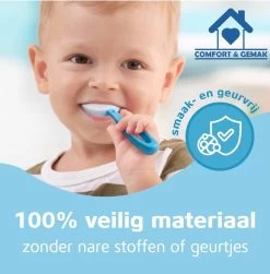 Tandenborstel Voor Kinderen - Eenvoudig, Hygiënisch En De Oplossing Voor Tandenpoetsen Bij Kinderen - BPA Vrij - BLAUW - 2 Tot 6 Jaar -Cosmetic Verkoop 1182x1200 3