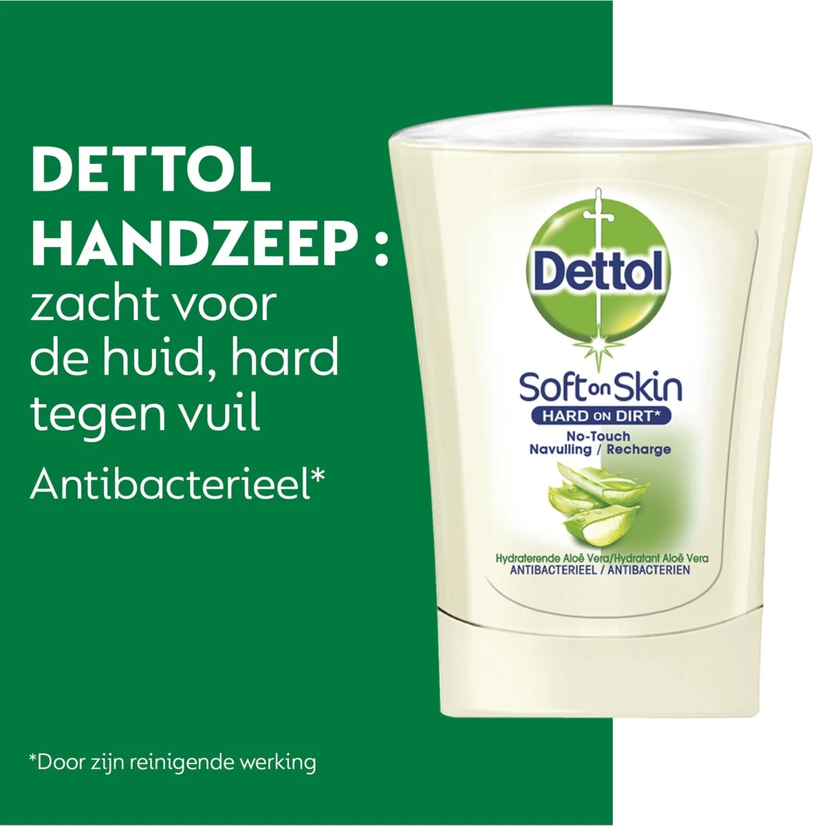 Dettol - Handzeep - No Touch Navulling - Antibacterieel - Aloe Vera - 250 Ml X5 5 Dettol - Handzeep - No Touch Navulling - Antibacterieel - Aloe Vera - 250 Ml X5 - Afbeelding 3