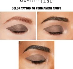 Maybelline Eye Studio Color Tattoo Oogschaduw - 40 Permanent Taupe/bruin 25 Maybelline Eye Studio Color Tattoo Oogschaduw - 40 Permanent Taupe/bruin -Cosmetic Verkoop 1200x1138