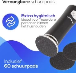 LifeWise Elektrische Eelt Verwijderaar - Voetvijl - 60 Vervangbare Schuurpads - Netstroom Adapter -Cosmetic Verkoop 1200x1153 2