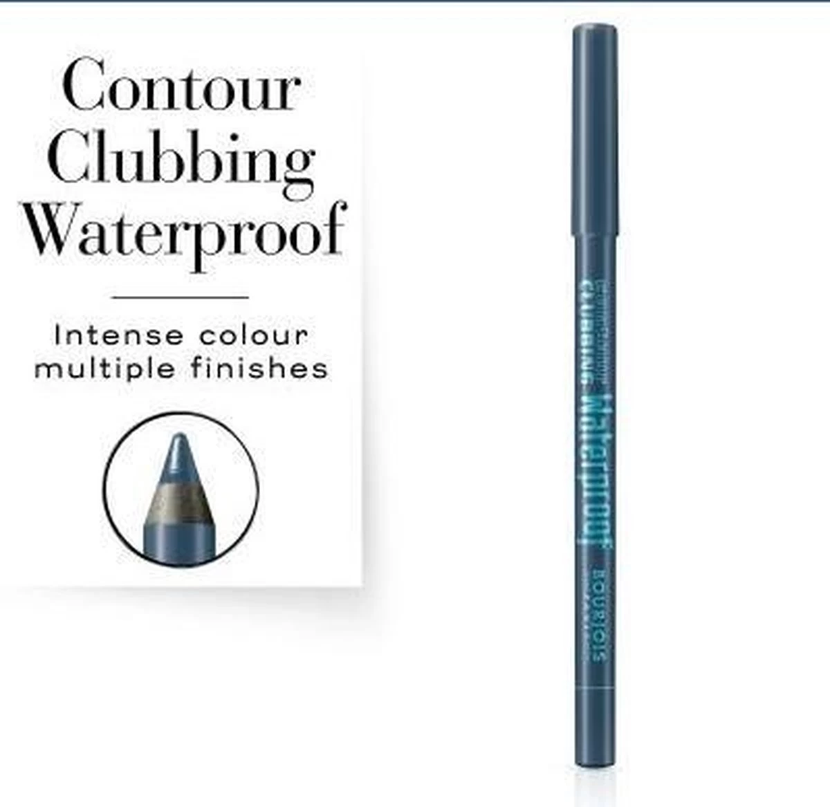 Bourjois Contour Clubbing Waterproof Oogpotlood - 61 Denim'Pulse 12 Bourjois Contour Clubbing Waterproof Oogpotlood - 61 Denim'Pulse - Afbeelding 10