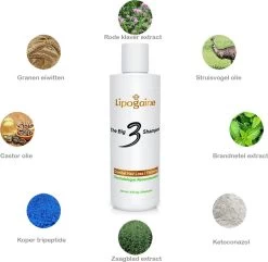 Lipogaine Big 3 Haargroei Shampoo-tegen Haaruitval- Anti Roos- Met 1% Ketoconazol En Biotine- 230 Ml 7 Lipogaine Big 3 Haargroei Shampoo-tegen Haaruitval- Anti Roos- Met 1% Ketoconazol En Biotine- 230 Ml -Cosmetic Verkoop 1200x1172 1