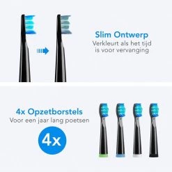 LifeGoods Opzetborstels - Voor Elektrische Tandenborstel - 4 Stuks - Zwart/Blauw -Cosmetic Verkoop 1200x1199 3