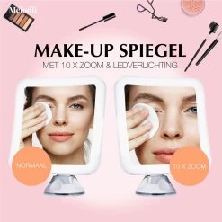 Melodii ML10X - Make Up Spiegel Met LED Verlichting - Scheerspiegel - 10x Vergroting - Met Tru-Daylight Verlichting - Voor Hem En Voor Haar -Cosmetic Verkoop 1200x1200 14