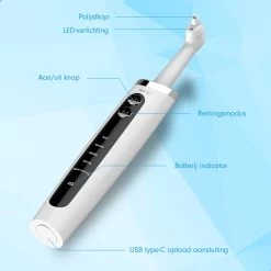 DEN-T® PRO P350 Elektrische Tandenpolijster - Wit - 5 Standen - 5 Opzetstukken - Polijstmachine - Polijstset - Tanden Polijsten - -Cosmetic Verkoop 1200x1200 374