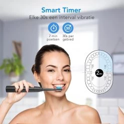 LifeGoods Elektrische Tandenborstel - Oplaadbaar - Veilig Voor Douche - 4 Opzetborstels - Zwart 20 LifeGoods Elektrische Tandenborstel - Oplaadbaar - Veilig Voor Douche - 4 Opzetborstels - Zwart -Cosmetic Verkoop 1200x1200 434