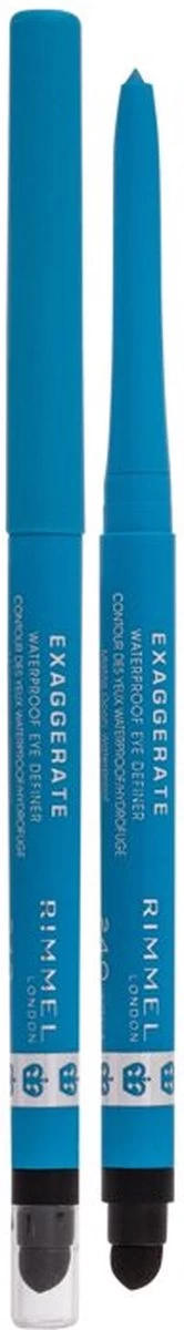 Rimmel London Exaggerate Waterproof Eye Definer Eyeliner - 240 Aqua Sparkle 5 Rimmel London Exaggerate Waterproof Eye Definer Eyeliner - 240 Aqua Sparkle - Afbeelding 3