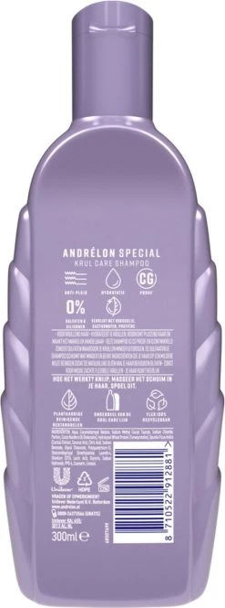 Andrélon Krul Care Shampoo - 6 X 300 Ml - Voordeelverpakking -Cosmetic Verkoop 446x1200