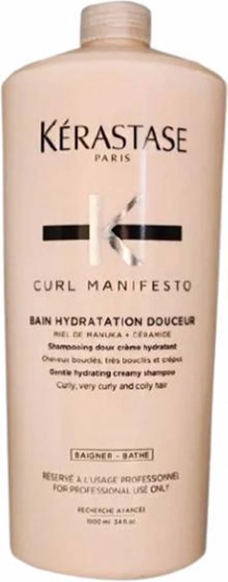 Kérastase - Curl Manifesto - Bain Hydratation Douceur - Shampoo - 1000 Ml 4 Kérastase - Curl Manifesto - Bain Hydratation Douceur - Shampoo - 1000 Ml - Afbeelding 2