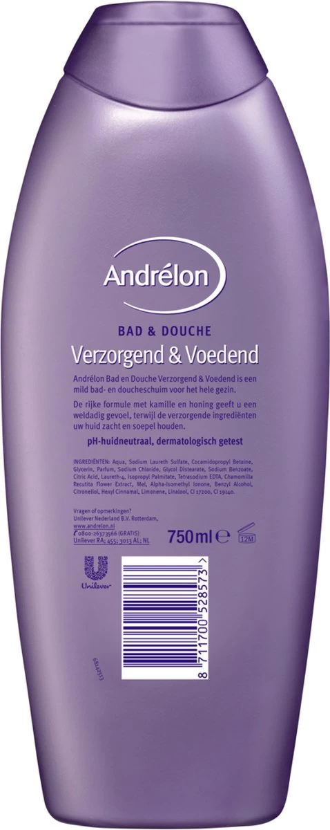 Andrélon 2in1 Bad & Douchegel - 6 X 750 Ml - Voordeelverpakking 9 Andrélon 2in1 Bad & Douchegel - 6 X 750 Ml - Voordeelverpakking - Afbeelding 7