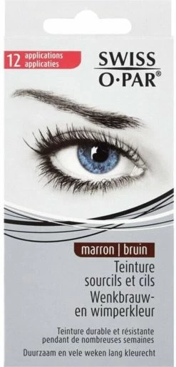 Swiss O Par - Wenkbrauw- En Wimperverf Bruin 1 Set