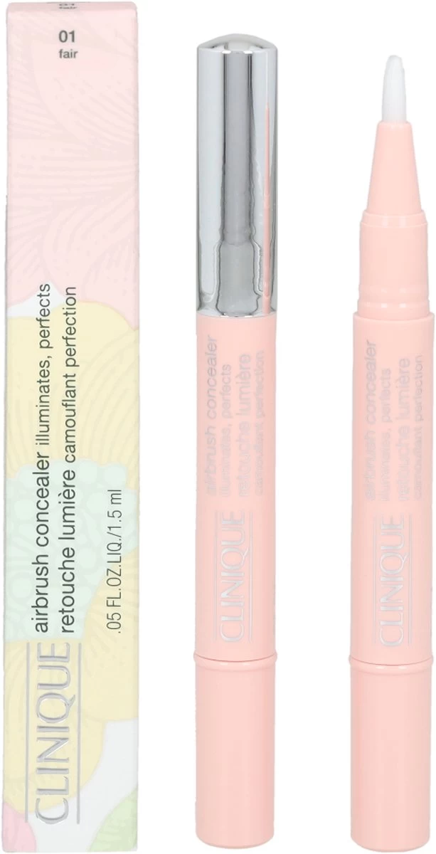 Clinique - Airbrush Concealer Brightening Corrector 1.5 Ml 01 Fair - 14 Clinique - Airbrush Concealer Brightening Corrector 1.5 Ml 01 Fair - - Afbeelding 12