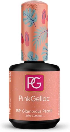 Pink Gellac - Glamorous Peach - Gellak - Vegan - Oranje - Glanzend - 15ml -Cosmetic Verkoop 645x1200 2