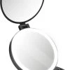 Navaris 1x/5x Vergrotende Make-up Spiegel - Compacte Opvouwbare Kap- En Reisspiegel - Led-verlichte Dubbelzijdige Make-upspiegel - Zwart -Cosmetic Verkoop 671x1200