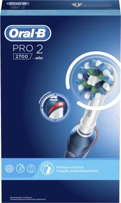 Oral B Oral-B Pro 2 2700 CrossAction - Elektrische Tandenborstel - Blauw, Wit 23 Oral B Oral-B Pro 2 2700 CrossAction - Elektrische Tandenborstel - Blauw, Wit -Cosmetic Verkoop 717x1200