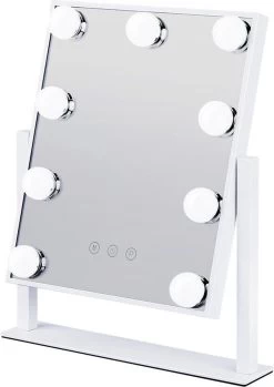 Bright Beauty Vanity Make Up Spiegel Met Verlichting - Wit - Dimbaar Met Drie Lichtstanden