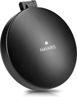 Navaris 1x/5x Vergrotende Make-up Spiegel - Compacte Opvouwbare Kap- En Reisspiegel - Led-verlichte Dubbelzijdige Make-upspiegel - Zwart -Cosmetic Verkoop 951x1200 1