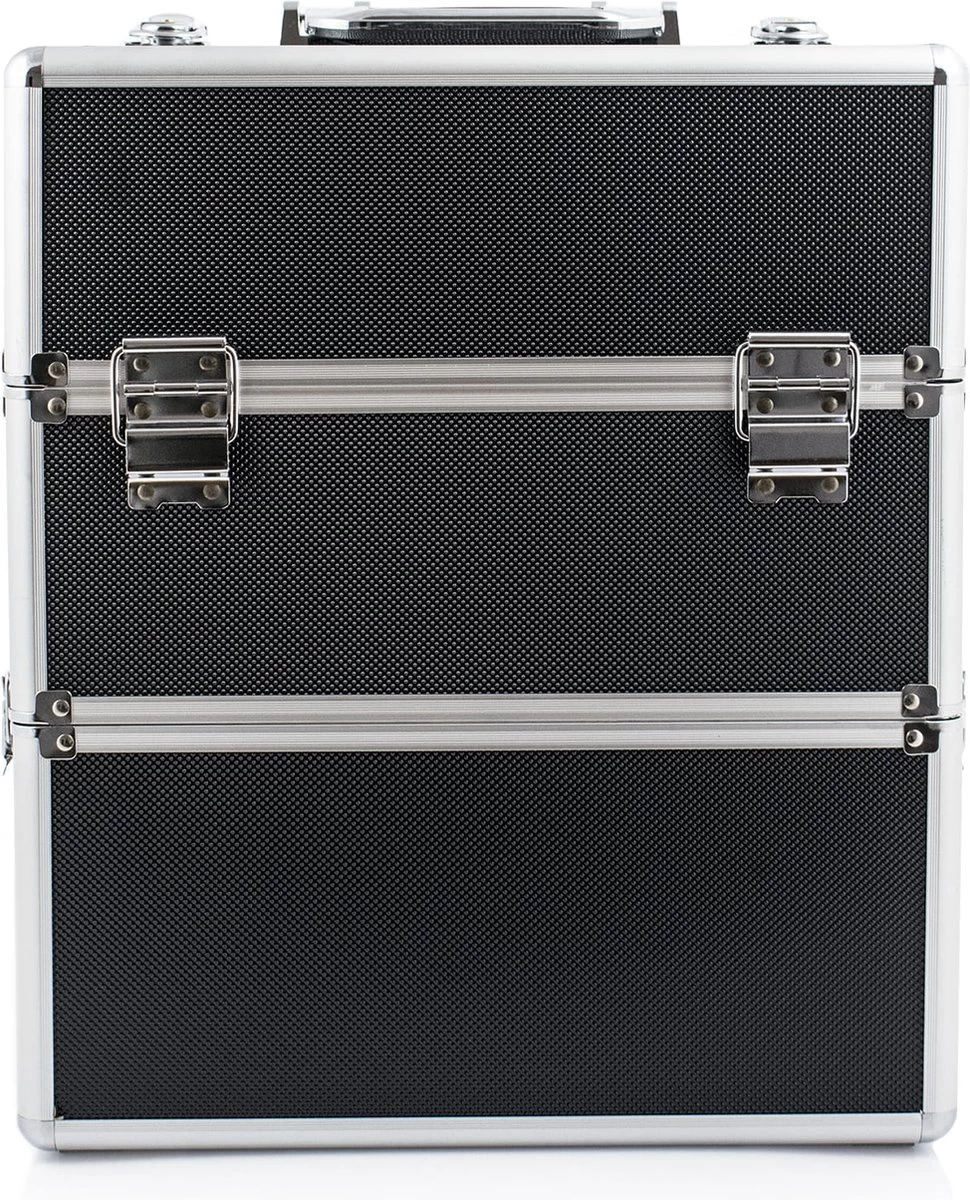 SUNONE Make Up Koffer Robuust Zwart XXL 4 SUNONE Make Up Koffer Robuust Zwart XXL - Afbeelding 2